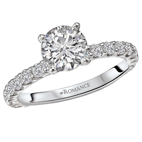 Peg Head Semi-Mount Diamond Ring