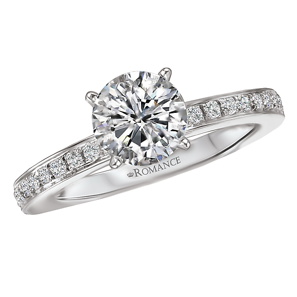 Peg Head Semi-Mount Diamond Ring