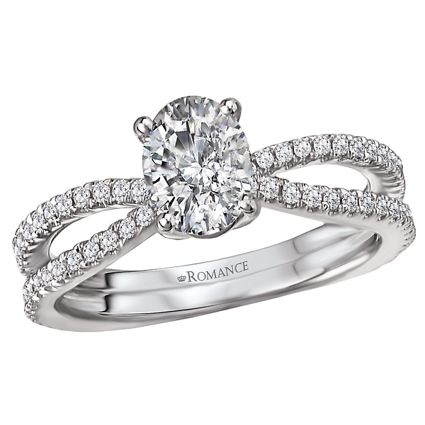 Split Shank Semi-Mount Diamond Ring