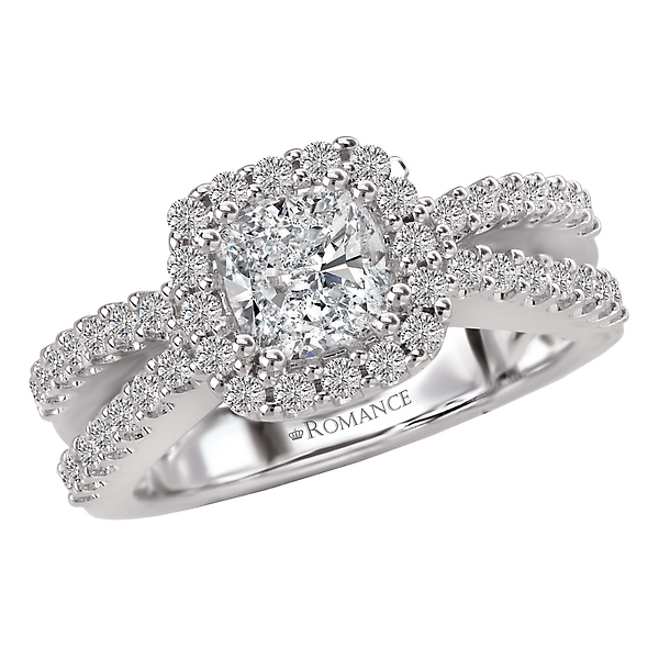 Split Shank Semi-Mount Diamond Ring