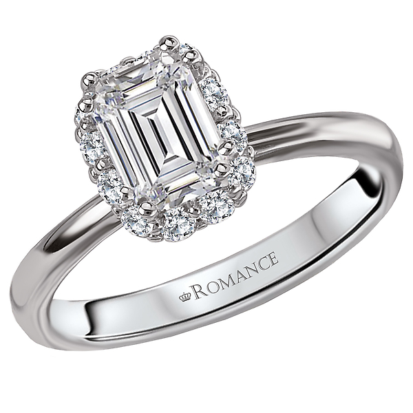 Halo Semi-Mount Diamond Ring
