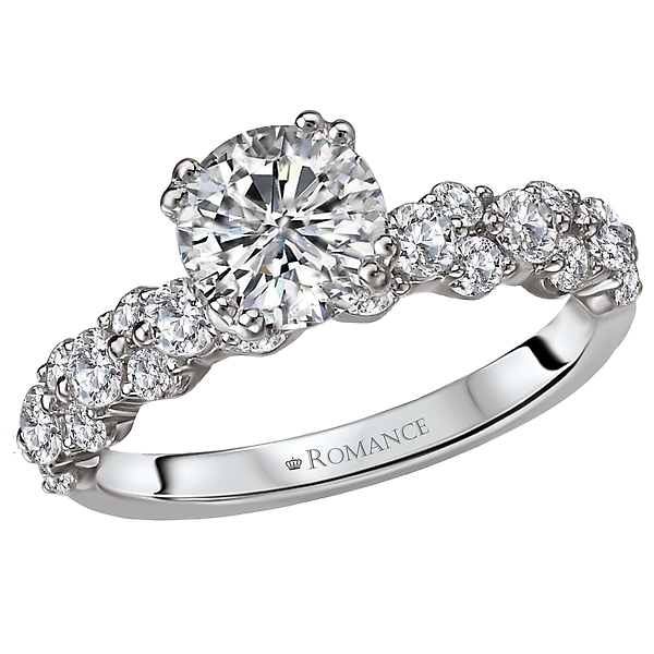 Peg Head Semi-Mount Diamond Ring