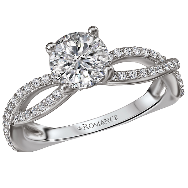 Split Shank Semi-Mount Diamond Ring
