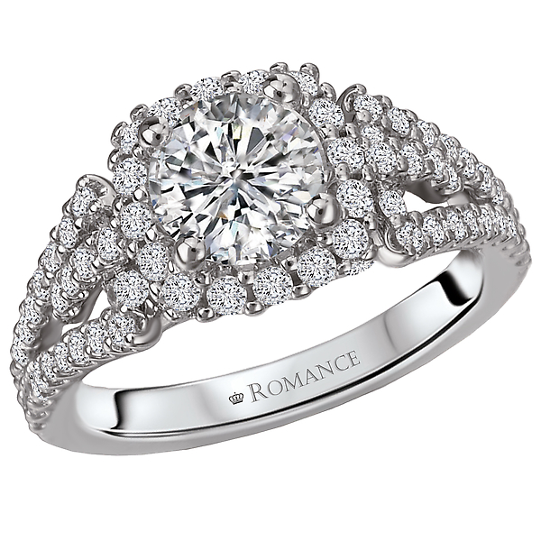 Split Shank Semi-Mount Diamond Ring