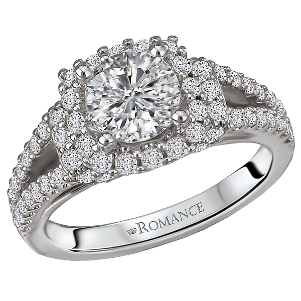 Split Shank Semi-Mount Diamond Ring