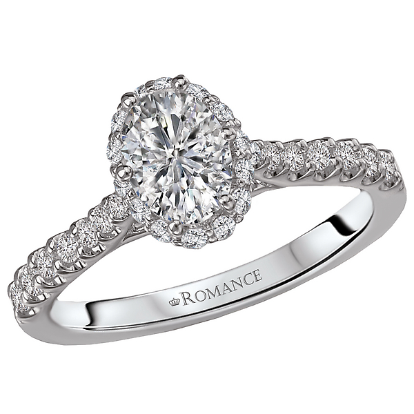 Halo Semi-Mount Diamond Ring