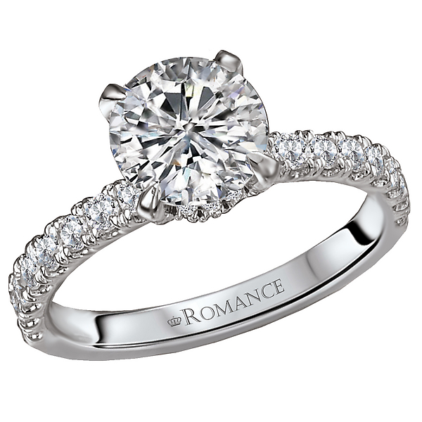 Peg Head Semi-Mount Diamond Ring