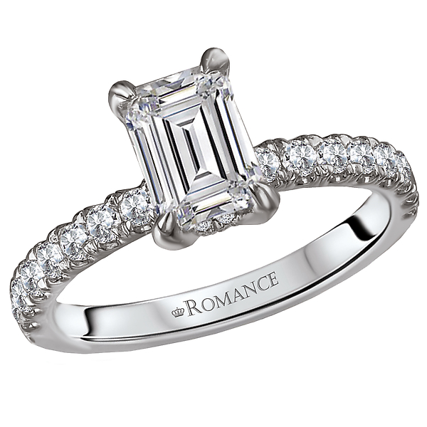 Peg Head Semi-Mount Diamond Ring