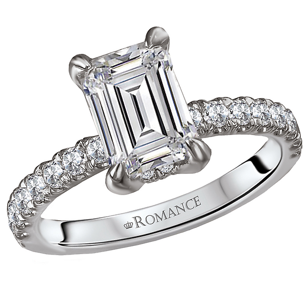 Peg Head Semi-Mount Diamond Ring