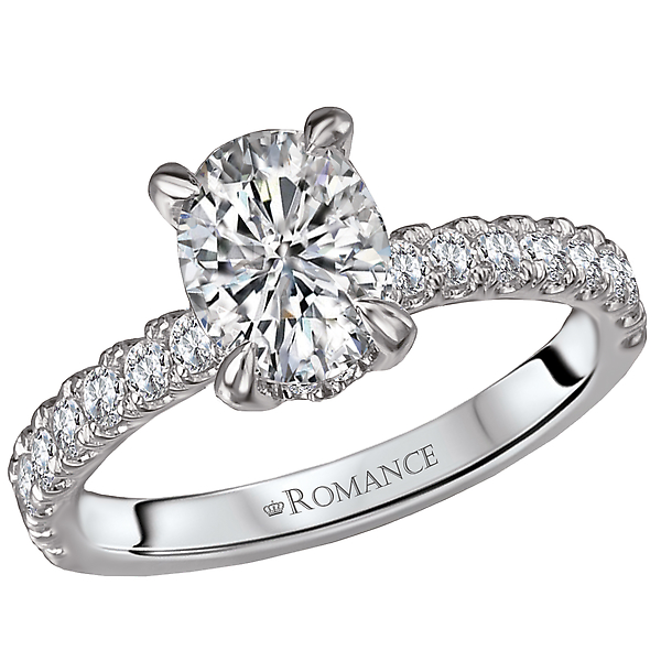 Peg Head Semi-Mount Diamond Ring