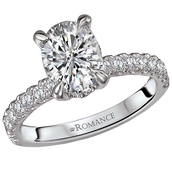 Peg Head Semi-Mount Diamond Ring