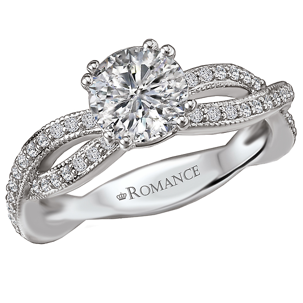 Peg Head Semi-Mount Diamond Ring