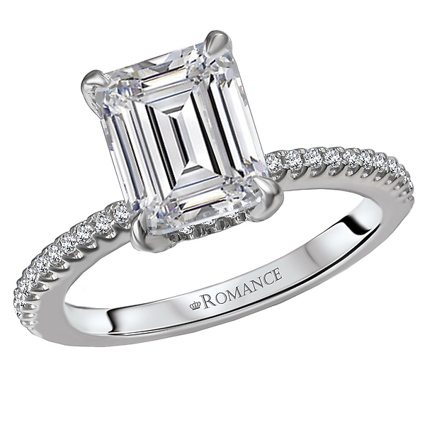 Peg Head Semi-Mount Diamond Ring