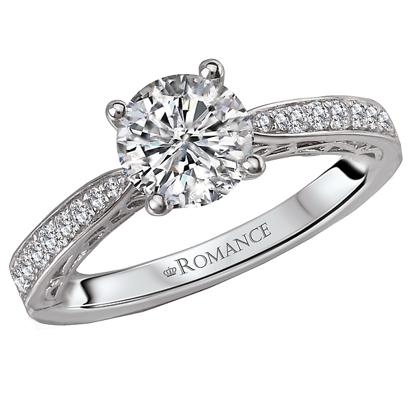 Peg Head Semi-Mount Diamond Ring