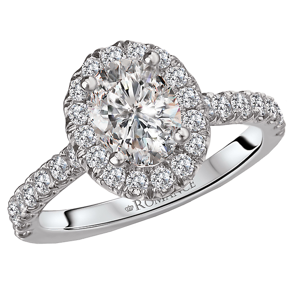 Halo Semi-Mount Diamond Ring