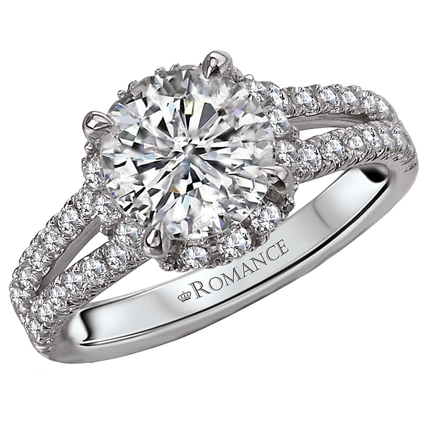 Split Shank Semi-Mount Diamond Ringw
