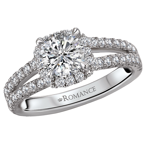 Split Shank Semi-Mount Diamond Ring