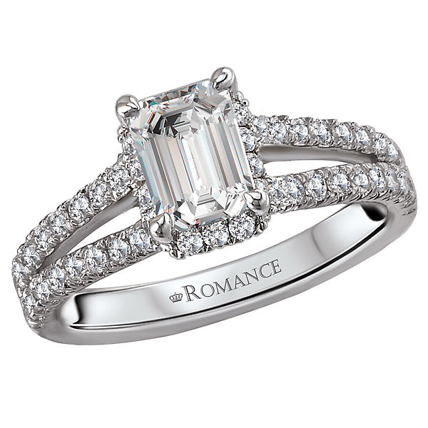 Split Shank Semi-Mount Diamond Ring