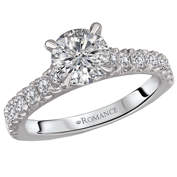 Peg Head Semi-Mount Diamond Ring