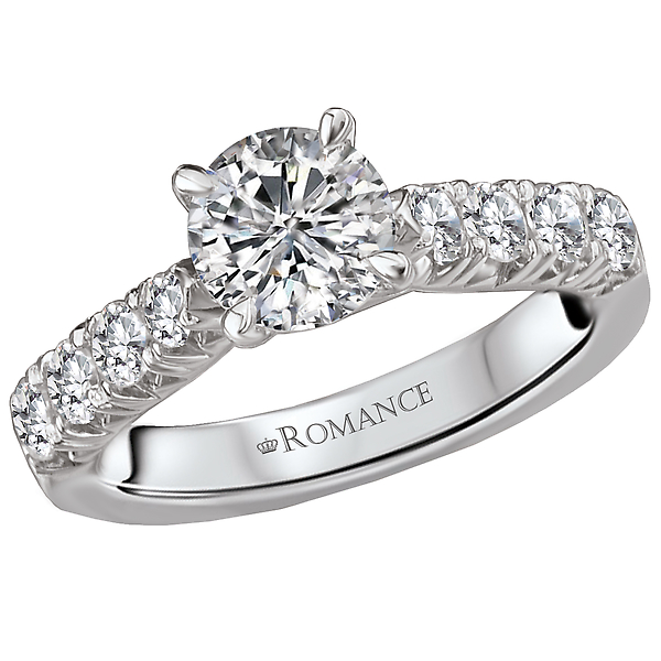 Peg Head Semi-Mount Diamond Ring