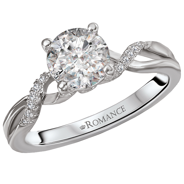 Peg Head Semi-Mount Diamond Ring
