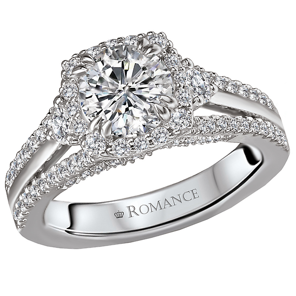 Split Shank Semi-Mount Diamond Ring