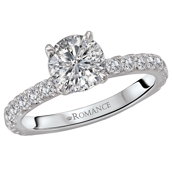 Peg Head Semi-Mount Diamond Ring