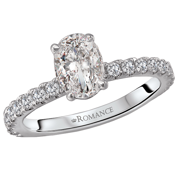 Peg Head Semi-Mount Diamond Ring