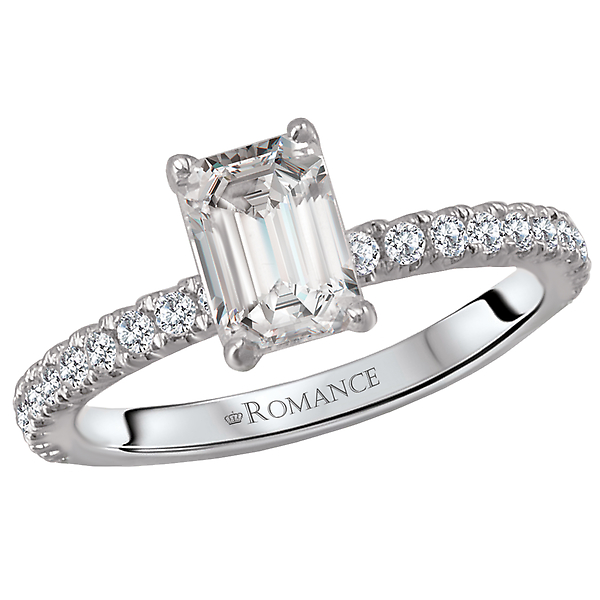 Peg Head Semi-Mount Diamond Ring