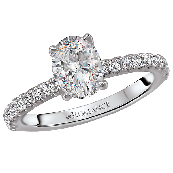 Peg Head Semi-Mount Diamond Ring