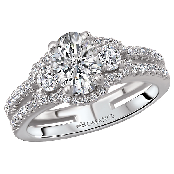Split Shank Semi-Mount Diamond Ring