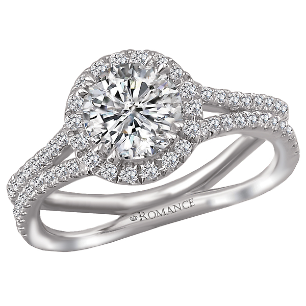 Split Shank Semi-Mount Diamond Ring