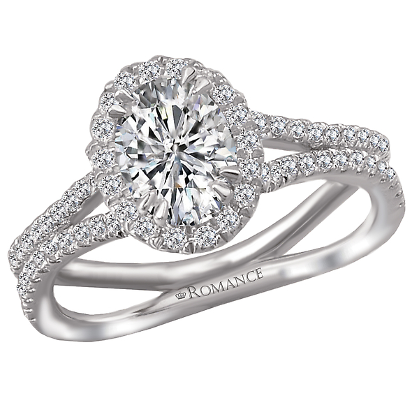 Split Shank Semi-Mount Diamond Ring