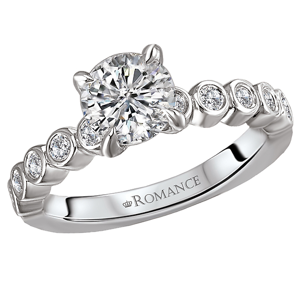 Peg Head Semi-Mount Diamond Ring