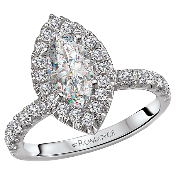 Peg Head Semi-Mount Diamond Ring