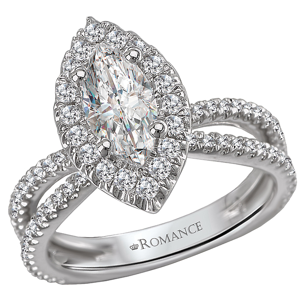 Split Shank Diamond Ring