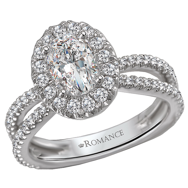 Peg Head Semi-Mount Diamond Ring