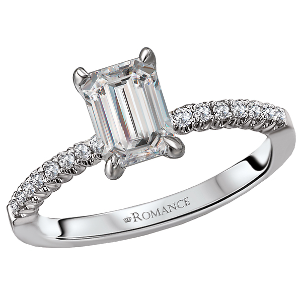 Peg Head Semi-Mount Diamond Ring