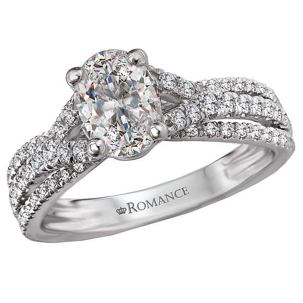 Split Shank Semi-Mount Diamond Ring