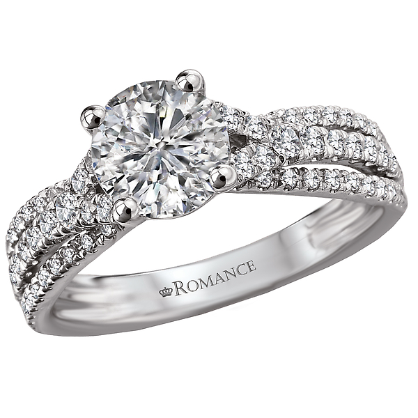 Split Shank Semi-Mount Diamond Ring