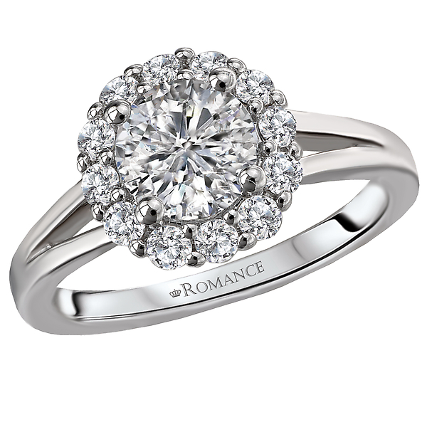 Split Shank Semi-Mount Diamond Ring