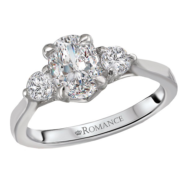 3-Stone Semi Mount Diamond Ring