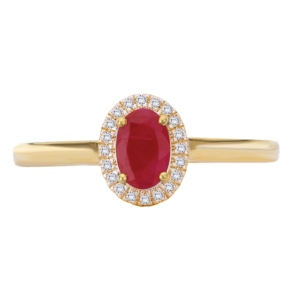 Ruby and Diamond Ladies Fashion Ring