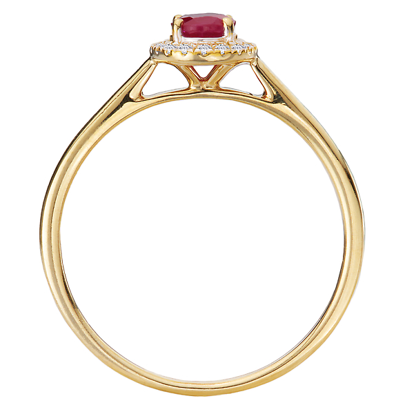 Ruby and Diamond Ladies Fashion Ring