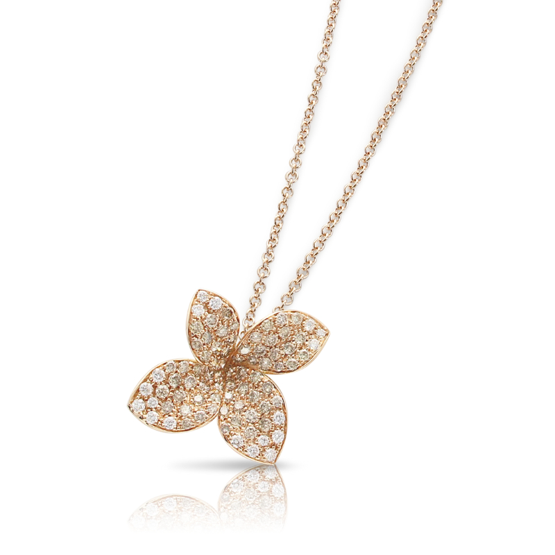 PETIT GARDEN NECKLACE IN 18K ROSE GOLD WITH DIAMONDS. 
