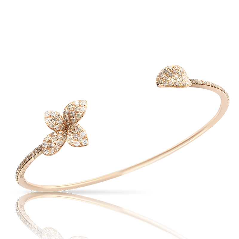 18K ROSE GOLD PETIT GARDEN BRACELET WITH DIAMONDS. 0.84CT