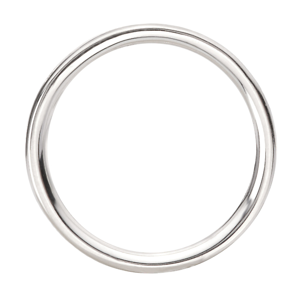Baguette and Diamond Straight Front Wedding Band