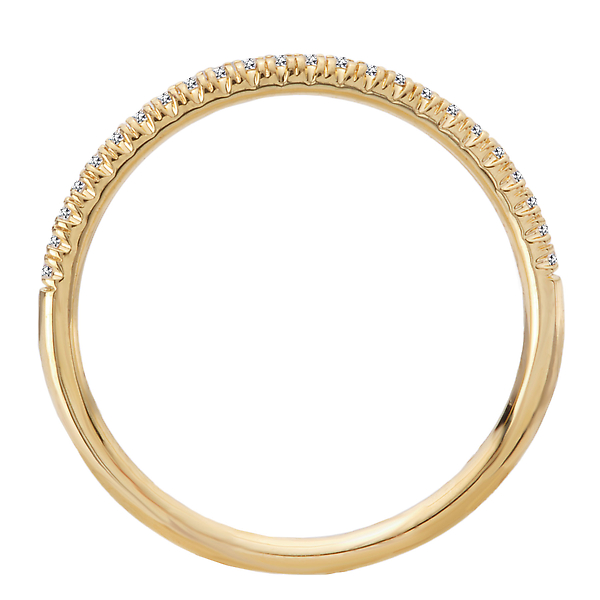 Straight Diamond Wedding Band