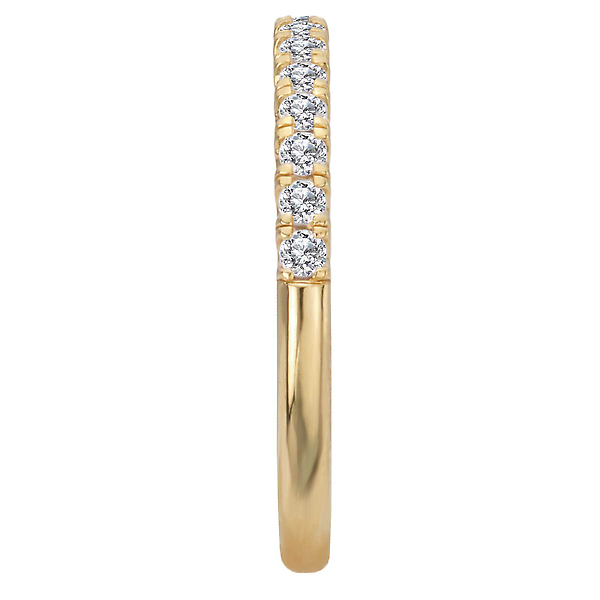 Straight Diamond Wedding Band