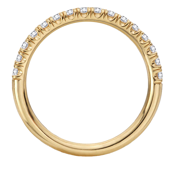 Straight Diamond Wedding Band